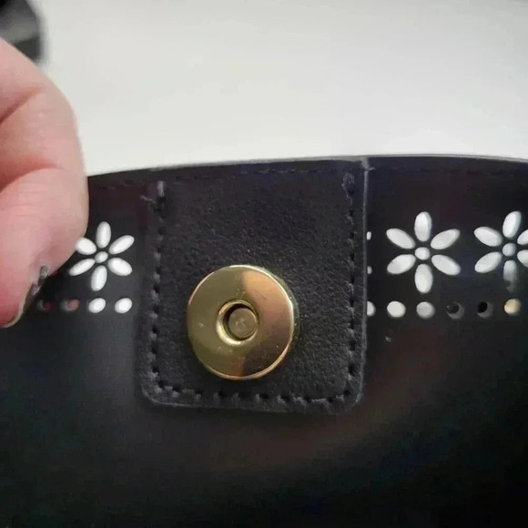 Nanette Lepore Bag In A Bag Black Blair Bag Satchel Bucket Shoulder Handbag - Picture 12 of 14